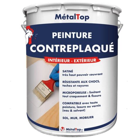 Peinture Contreplaque - Pot 1 L - 6009 - Vert sapin - Metaltop (1/5)