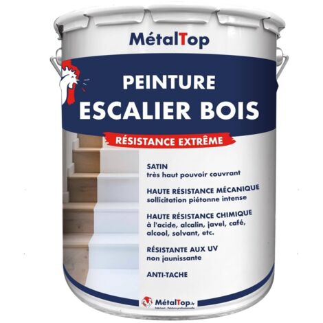 Peinture Escalier Bois - Pot 1 L - 7008 - Gris kaki - Metaltop (1/5)