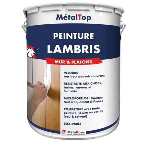Peinture Lambris - Pot 1 L - 1005 - Jaune miel - Metaltop (1/5)