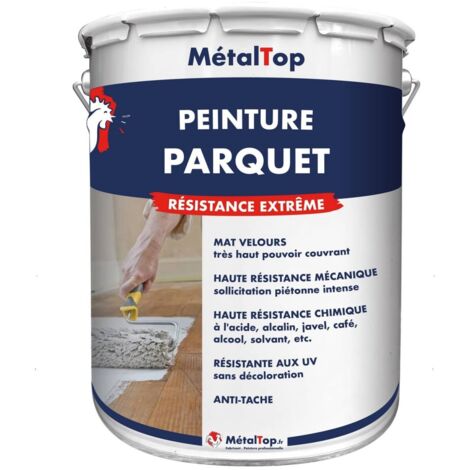 Peinture Parquet - Pot 1 L - 7005 - Gris souris - Metaltop (1/5)