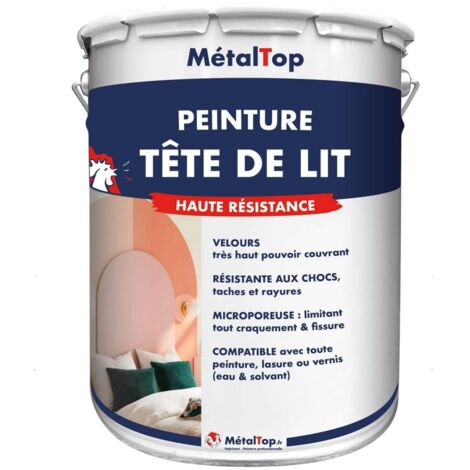 Peinture Tete De Lit - Pot 1 L - 3016 - Rouge corail - Metaltop (1/5)
