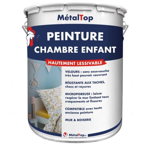 Peinture Chambre Enfant - Pot 1 L - 7033 - Gris ciment - Metaltop (1/5)