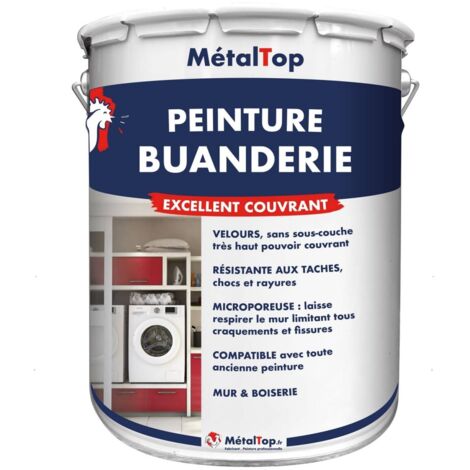 Peinture Buanderie - Pot 5 L - 7033 - Gris ciment - Metaltop (1/5)