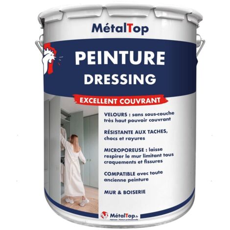 Peinture Dressing - Pot 1 L - 7033 - Gris ciment - Metaltop (1/5)