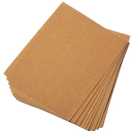 Metaltop – Papier verre 120 mm – Grain 120 pour ponçage bois, métal et plastique – Résistance jusqu'à 12 ans – Taille 230 x 280 mm