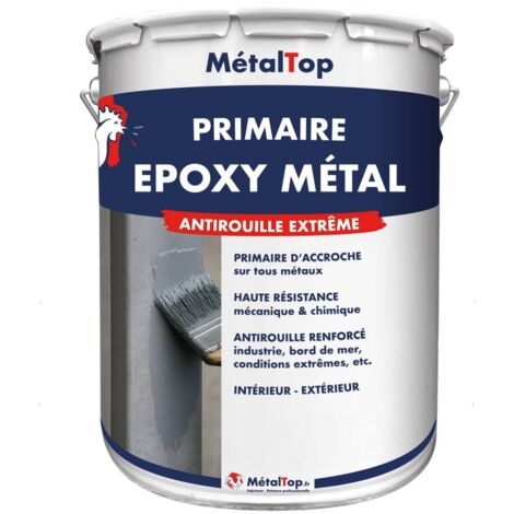 Primaire Epoxy Metal - Pot 15 L - 9010 - Blanc pur - Metaltop (1/5)