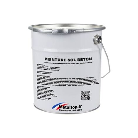 Peinture Sol Beton - Pot 5 L - 7021 - Gris noir - Metaltop