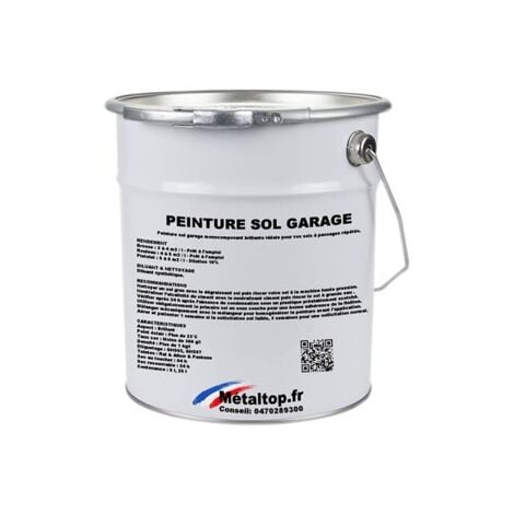 Peinture Sol Garage - Pot 5 L - 7001 - Gris argent - Metaltop