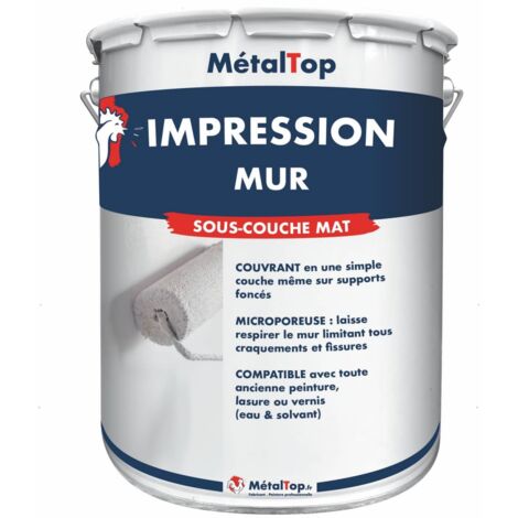 Impression Mur - Pot 15 L    - Metaltop