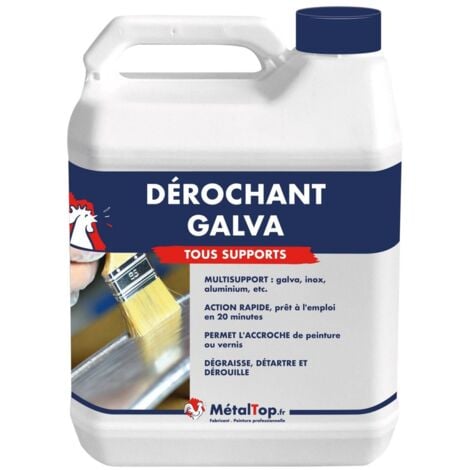 Derochant Galva Aluminium Chrome Béton - 1 L    - Incolore - Metaltop