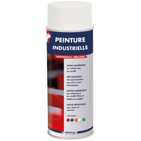 Peinture Industrielle - 0.4 L - Bombe 400 mL - 3004 - Rouge basque - Metaltop