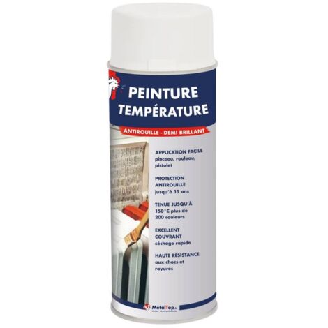 Peinture Temperature - 0.4 L - Bombe 400 mL    - 6017 - Vert mai - Metaltop