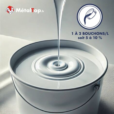 Metaltop Dérouillant Phosphatant Incolore Pot 20 L - Décapant Rouille Acide Phosphorique 75%