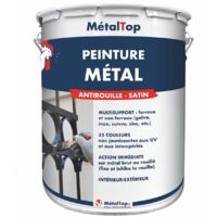 Peinture Metal - Pot 1 L - 1037 - Jaune soleil - Metaltop