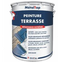 Peinture Terrasse - Pot 1 L - 5019 - Bleu capri - Metaltop