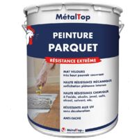 Peinture Parquet - Pot 1 L - 7022 - Gris terre dombre - Metaltop