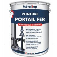 Peinture Portail Fer - Pot 5 L - 6020 - Vert oxyde chromique - Metaltop