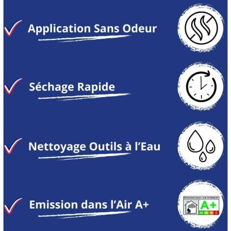 Impression Bois -  5 L   - Codeve Bois - RAL 9010 - Blanc pur - Pour Couvrir Un Fond En Bois Trop Foncé, Noirci, Taché Ou Nuancé.