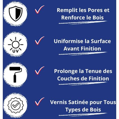Vernis Bouche Pores -  1 L   - Codeve Bois - Pour Bloquer La Porosité D'un Fond En Bois Avant De Recevoir Une Finition.