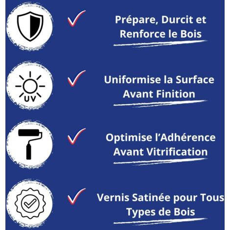Fond Dur Bois -  1 L   - Codeve Bois - Pour Durcir Les Pores De Vos Bois Avant De Recevoir Une Finition Adéquate.