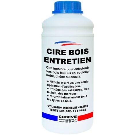 Cire Entretien Bois -  1 L   - Codeve Bois