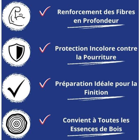 Durcisseur Bois -  1 L   - Codeve Bois - Pour Le Durcissement D'un Bois Vermoulu, Friable, Ramolli Ou Pourri.