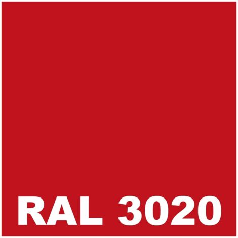 Peinture Sol Bois -  5 L   - Codeve Bois - RAL 3020 - Rouge signalisation - Pour La Protection De Votre Parquet, Escalier, Terrasse Ou Sol En Bois.