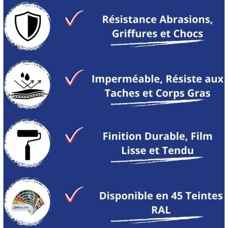 Peinture Sol Bois -  5 L   - Codeve Bois - RAL 3020 - Rouge signalisation - Pour La Protection De Votre Parquet, Escalier, Terrasse Ou Sol En Bois.