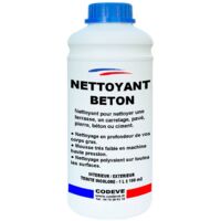 Nettoyant Beton - 1 L - Codeve Bois - Pour Nettoyer Une Terrasse, Carrelage, Pavé, Pierre, Béton Ou Ciment.