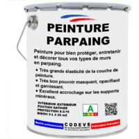 Peinture Parpaing - 4x5 L - Codeve Bois - RAL 1001 - Beige - Pour La Protection D'un Mur Parpaing, Brique Ou Béton Cellulaire.