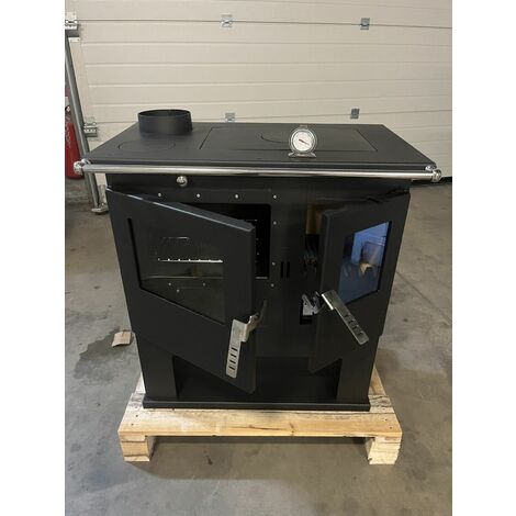 EEK A+ Premium-Holzherd, Beistellherd CS PLUS INOX  - LINKS - 7.7 KW