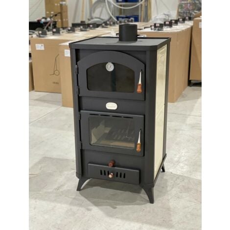 EEK A - Holzbeheizter Ofen Kesselofen Kocher Kamin kw Prity FGW18R Bunte Seitenteile