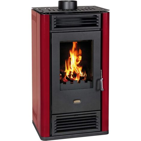 EEK A+ Kaminofen Prity K3 GT Bordeaux, dauerbrandfähig – 8,1kW