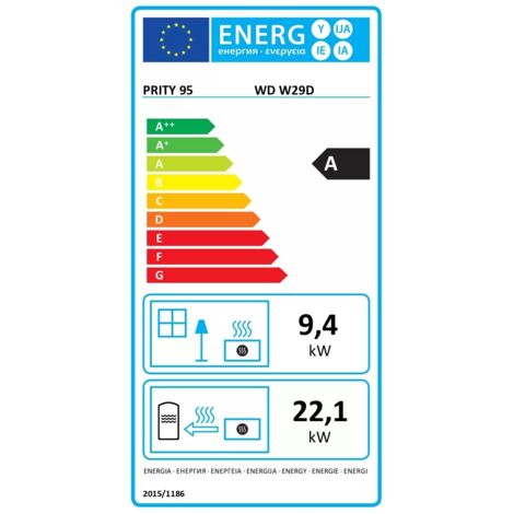 PRITY WD W29 D Wasserführender Kaminofen - 31.5 KW