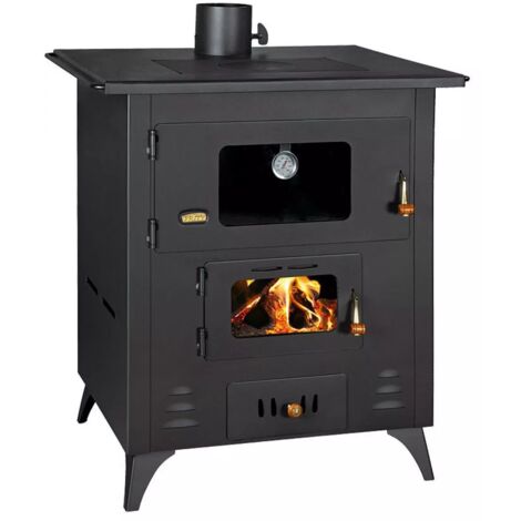EEK A - Küchenofen Prity mit Backofen und Kochplatte, Modell 1P50R, Leistung 13.9 kW, Füße