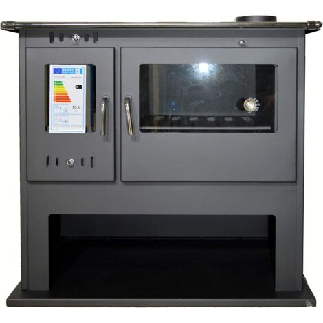 V05 – Holzofen 10 kW – Eco Design BlmSchV-2 – Energieeffizienzklasse A – für Hartholz – Rauchrohrdurchmesser 150 mm – Breite 930 mm (1/3)