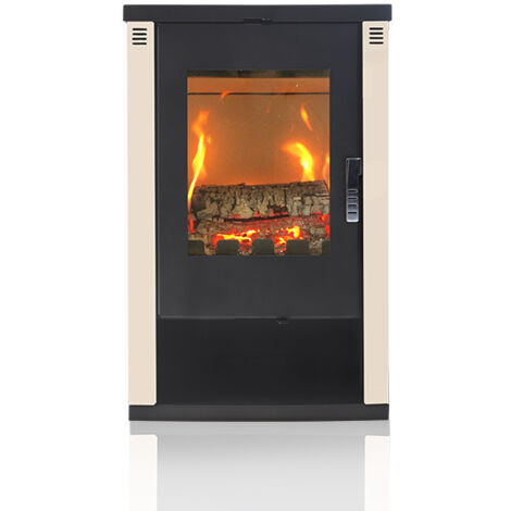 EEK A+ Kaminofen Verso Lheia 7,5 kW Ivory