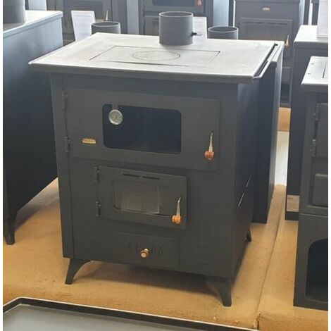 Stufa a legna con forno. Per cucinare e riscaldare. 14KW Potenza di riscaldamento