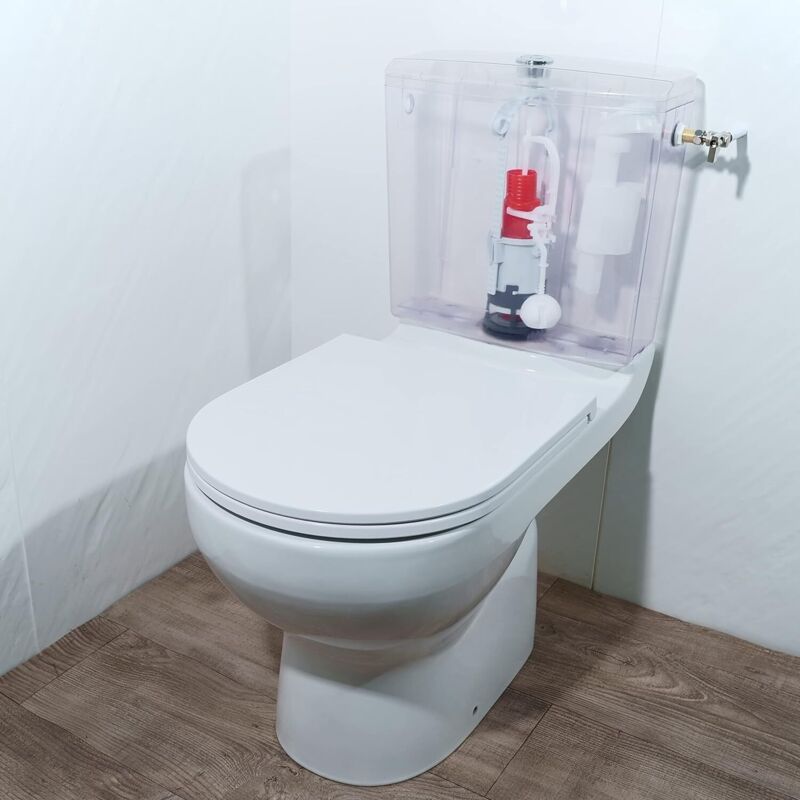 Novobain - Kit Mécanisme WC 3/6 L NF + Robinet Flotteur Double Débit - Garantie 10 Ans