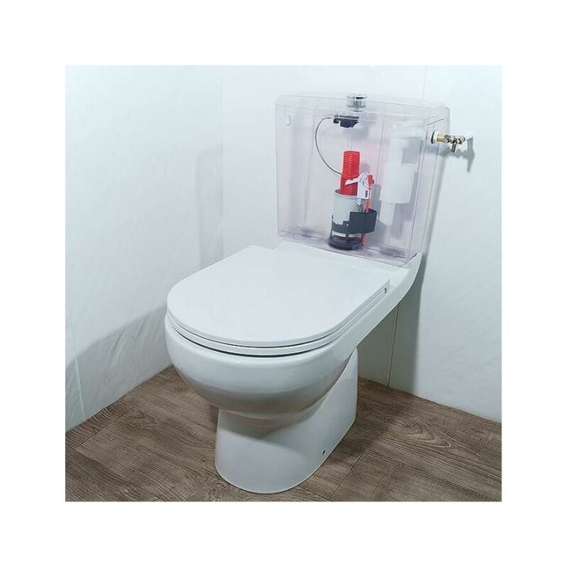 Wirquin 10717739 Chasse d'eau wc robinet flotteur à alimentation latérale  F90, blanc : : Bricolage