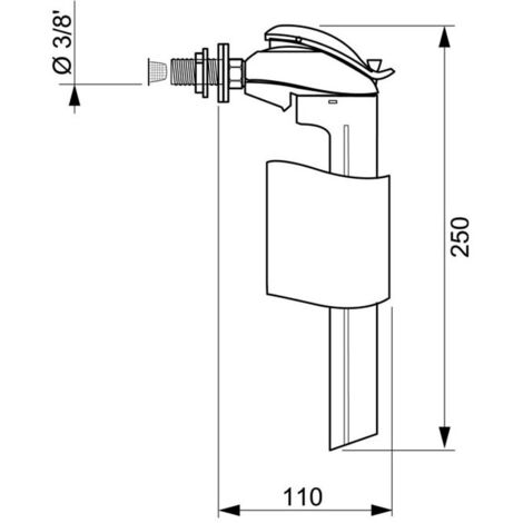 Wirquin 10723588 Chasse D'eau Wc Robinet Flotteur à Alimentation - View #9