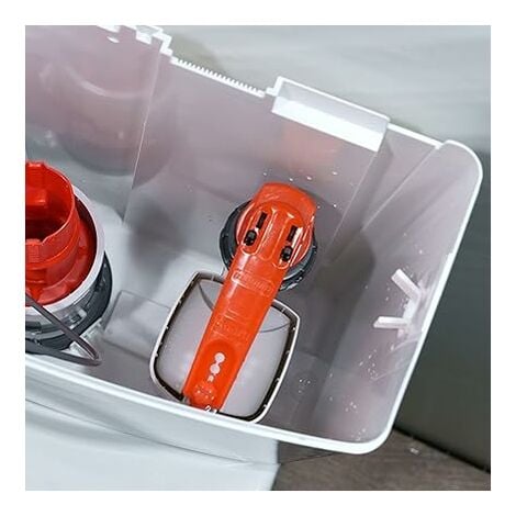 Chasse d'eau wc robinet flotteur à alimentation basse Jollyfill Wirquin 10723588, gris