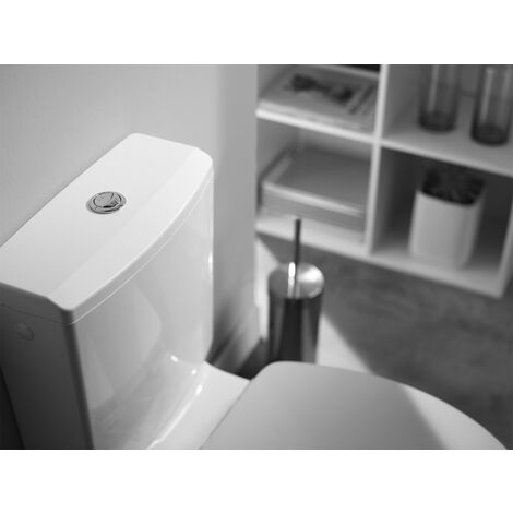Chasse d'eau wc complète mécanisme wc double chasse MW2 et robinet flotteur à alimentation latérale Jollyfill Wirquin 10723583, gris