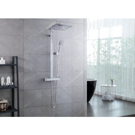 Mitigeur mécanique carré sortie haute Wirquin 60721402, gris