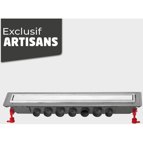 Wirquin – Caniveau de douche 800mm inox 304 réversible – Débit 79 L/min – Goulotte siphonnée pour installation rapide – 30723959
