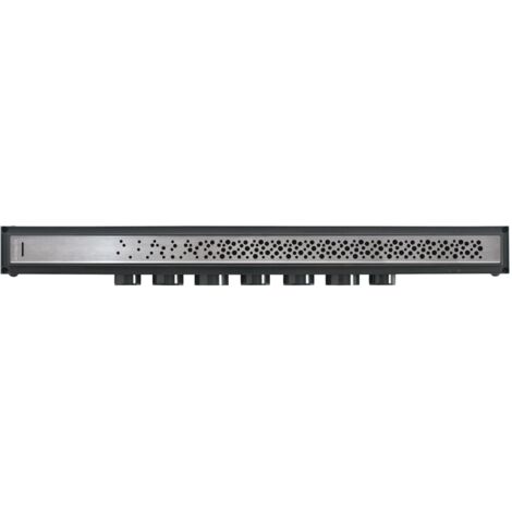 Wirquin Pro – Caniveau de douche Venisio 700 mm – Encombrement 80 mm – Garde d'eau 50 mm – Débit jusqu'à 84 l/min – Inox brossé et ABS