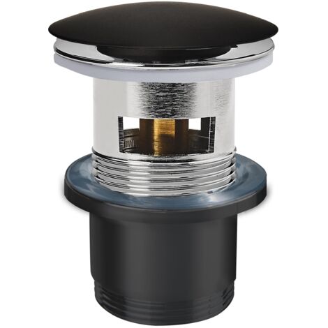 Wirquin – Bonde de lavabo en laiton avec trop-plein 80 mm – Système Quick-Clac pour ouverture facile – Adaptation à mosaïque 12 mm