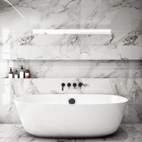 Ensemble Vidage de Baignoire Black Touch à Câble L700 mm Wirquin 30724541, noir
