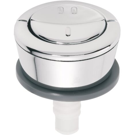 Wirquin Pro – Bouton de chasse d'eau double pour mécanisme MW2 – Finition chromée – Économie d'eau – Compatible avec réservoirs standards