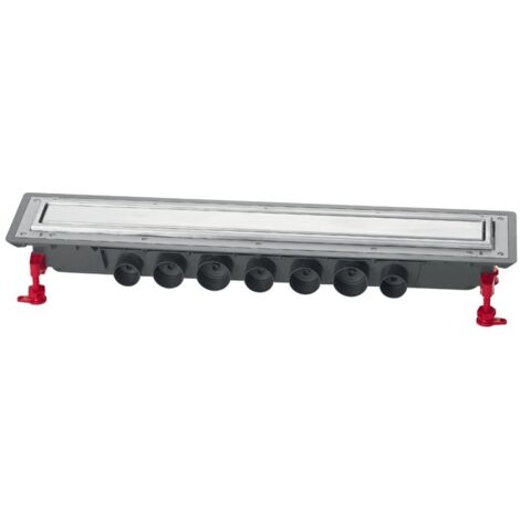Wirquin – Caniveau de douche 700 mm – Goulotte monobloc siphonnée – Débit jusqu'à 79 L/min – Grille inox réversible – 30723958